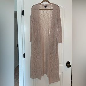 Sheer tan cardigan